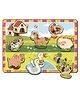 Mini Leaves Farm Animals Wooden Chunky Puzzle- 8 pieces