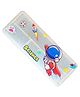 KARBD Translucent Double Sided Plastic Geometry Pencil Box Science Rocket Fly Design - Multicolour