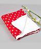 BABYZONE Star Printed Mid Weight AC Blanket Cum Mild Winter Blanket - Red