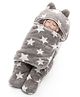 Babyzone Star Printed Baby Wrap Wearable Blanket - Grey