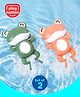 Play Nation Premium Wind Up Swimming Frog Toy- Pack of 2| Bathtub Floating Frog Water Toys for 6 Months+ Kids| Pre-School Toys for Kids| Gifting Toy| BIS Certified