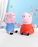 Peppa Pig & George Combo Plush Soft Toy Pack of 2 Blue & Red- Height 30 cm