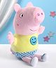 Peppa Pig George Blue Smiley Plush Soft Toy Yellow - Height 30 cm
