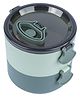 SANJARY 2 Layer Plastic Round Lunch Box  - Green