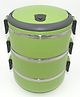 Sanjary 3 Layers 304 Stainless Steel Inner Insulated Airtight Leakproof With Handle Lunch Box 2100 ml - Orange