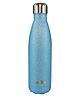 Smily Kiddos Stainless Steel Water Bottle Glitter Light Blue Theme - 500 ml