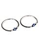 ELOISH Baby Bangles 92.5 Sterling Silver Bangle Set for Children 92.5% Pure Silver Baby Bangles Baby Kada Bacha Kada Baby Nazaria - Set of 2