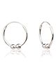 ELOISH 92.5 Sterling Silver Balls Hoop Earrings for Girls (SILVER ORNAMENTS : 1 GRAMS)