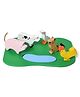 Mi Arcus Wooden Animal Toys Set for Kids' Learning and Play  Multicolour