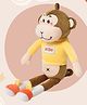 Mi Arcus Monkey Soft & Plush Soft Toy Brown - Height 54 Cm