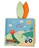 Mi Arcus Farm Animals Newborn Activity Soft Book with 3D elements, Noisy Paper Effect ,Early development Travel Toys, Woven Activity Book / Travel Toy