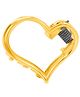 Taarose by Osasbazaar 925 Sterling Silver Hair Clutcher in Heart Shape - Gold
