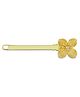 Taarose by Osasbazaar 925 Sterling Silver Hair Clip Hair Tie in Hibiscus Flower design - Gold Polished
