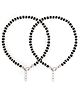 Taarose by Osasbazaar Sterling Silver Nazariya Kadli Bracelets Pack of 2 - Black