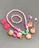 SKD Set Of 8 Coordinating Peach Accessories Set - Peach