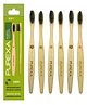 Purexa Bamboo Charcol Toothbrush - Pack Of 6