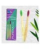 Purexa Kids Bamboo Toothbrush With Super Soft Bristles & Easy Grip Handle - Value Pack Of 2
