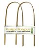 PUREXA Organic Biodegradable Bamboo Tongue Cleaner Scraper Pack of 2 - Brown