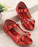 Cute Walk By Babyhug Velcro Closure Bellies With Bow - Red