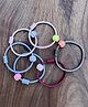Little Blossom Set Of 6 Rubber Bands  - Purple