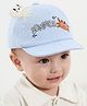 Ziory Summer & Crab Embroidered Octopus Detailed Beanie Cap - Blue
