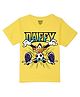 Wear Your Mind Half Sleeves Warner Bros Daffy Duck Character Printed Tee  - Yellow