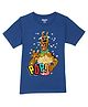 Wear Your Mind Warner Bros Featuring Half Sleeves Scooby Doo With Pop Corns Printed Tee - Royal Blue