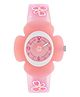 Zoop Polyurethane Free Size Floral Design Analog Watch - Pink
