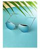 Passion Petals Aviator UV Protected Frameless Sunglasses With Case - SkyBlue