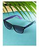 Passion Petals Sport UV Protected Square Frame Sunglasses With Case  - Purple