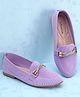 Pine Kids Slip On Bellies with Stone Studded Applique - Purple