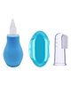 BOXOT IMPEX Combo Baby Nose Cleaner/Nasal Aspirator with BPA free Silicone Baby Finger Brush(color may vary)