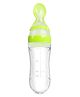 BOXOT IMPEX Newborn Baby Feeding Bottle Toddler Safe Silicone Squeeze Feeding Spoon Milk Cereal Bottle - 90 ml (color may vary)