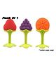 BOXOT IMPEX Fruit Shaped Silicone Stand Teether (Desine & Color may vary)