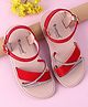 Cute Walk by Babyhug Buckle Closure Sandals with Stud Detailing - Red