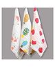 Moms Home Baby Super Soft Absorbent Muslin 6 Layer Wipes Mix Design - Pack Of 3
