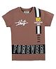 Forever Kids Half Sleeves Forever Printed Tee - Brown