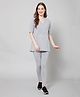 Zelena Half Sleeves Solid Zipless Maternity Top & Pant Set - Grey