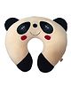 Ultra Soft Panda Neck Cushion Pillow - Black And Peach