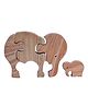 Ecosmartlearn Elephant Family Toy - Beige