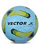 Vector X Tactic Pro Polyester Winding Football for Hard Ground Size : 5 (Blue)