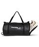 Vector X Duffel Leather Gym Bag Carrying Gym Accessories - Black