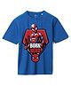 Wear Your Mind Marvel Spider Man  Featuring Half Sleeves Printed Oversized Tee - Royal Blue
