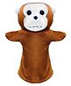 FunBlast Animal Hand Monkey Puppet Toy Brown - Height 25 cm