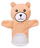 FunBlast Animal Hand Bear Puppet Toy Beige - Height 25 cm
