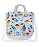 FunBlast Reusable Tote Bag Hand Bag with Handle and Strap  White