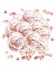 Bubble Trouble Rose Gold Confetti Balloons - 10 Pieces