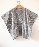 Love the World Today Half Sleeves  Moon Phase Block Printed Kaftan Top - Grey