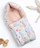 Haus & kinder Cotton Carrier Nest cum Sleeping Bag  Ditsy Bloom -Peach