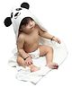 Chickaboo Super soft  Bamboo Hooded Towel Panda Pal - White